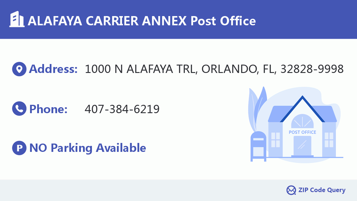Post Office:ALAFAYA CARRIER ANNEX