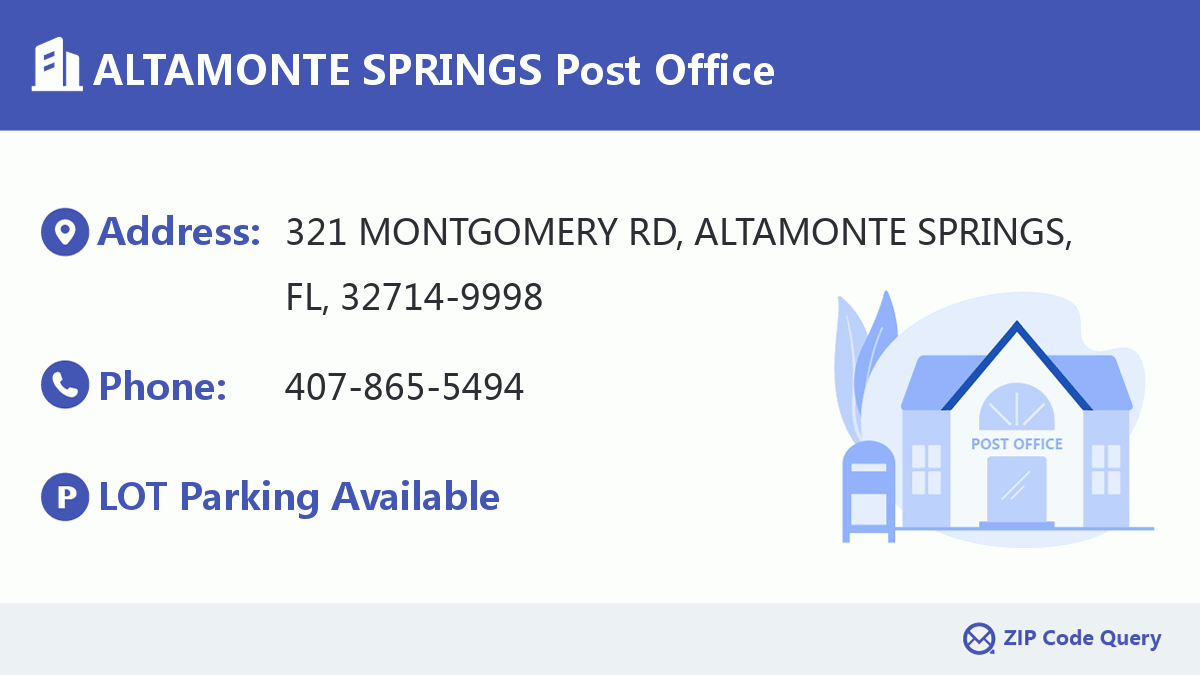 Post Office:ALTAMONTE SPRINGS