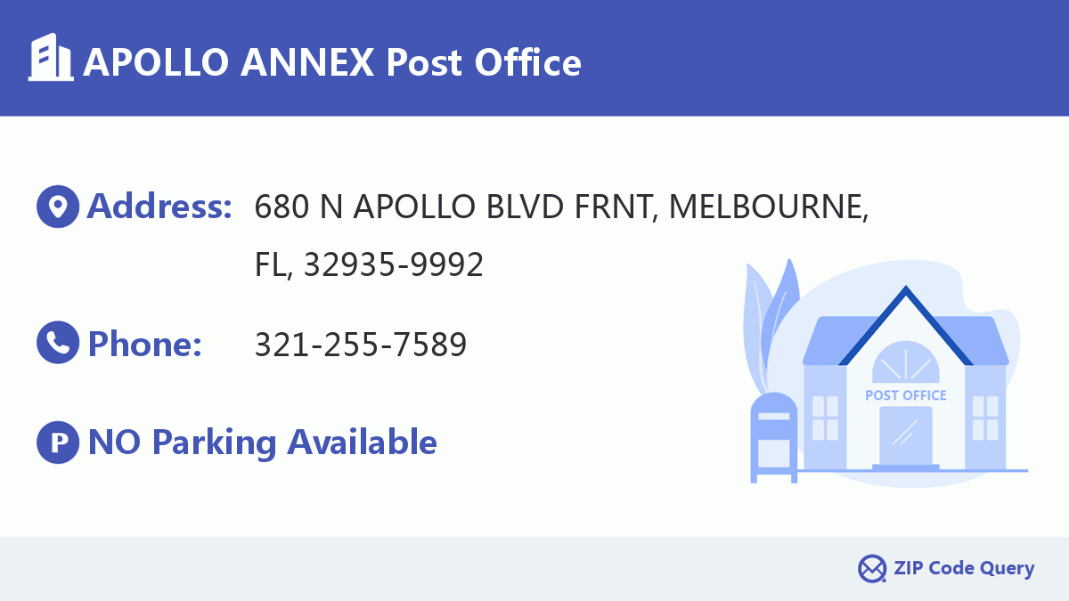 Post Office:APOLLO ANNEX