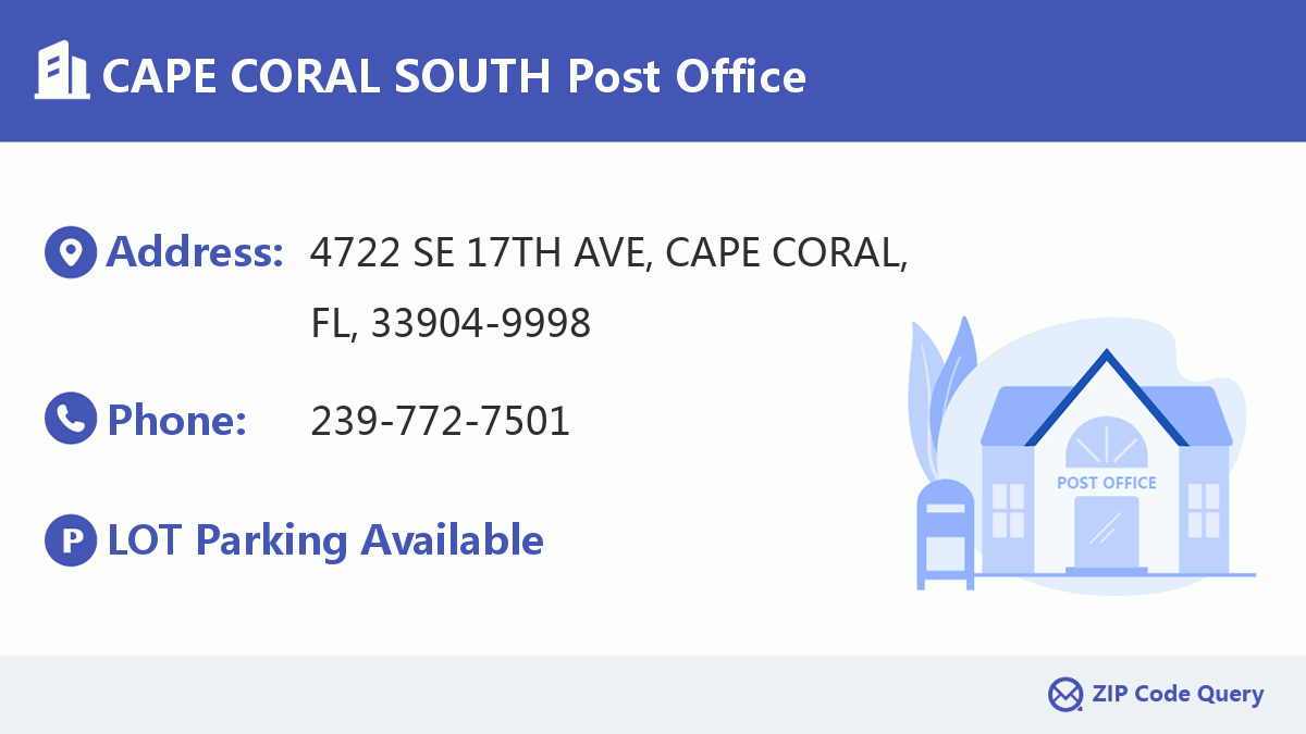 Post Office:CAPE CORAL SOUTH