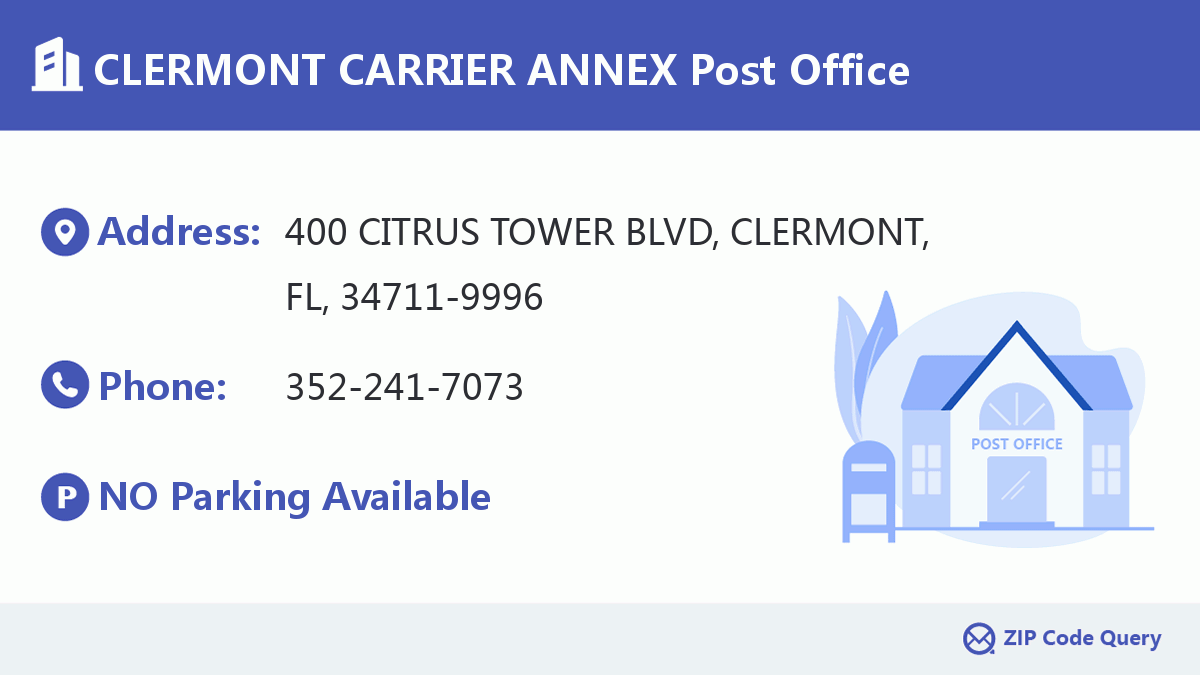 Post Office:CLERMONT CARRIER ANNEX