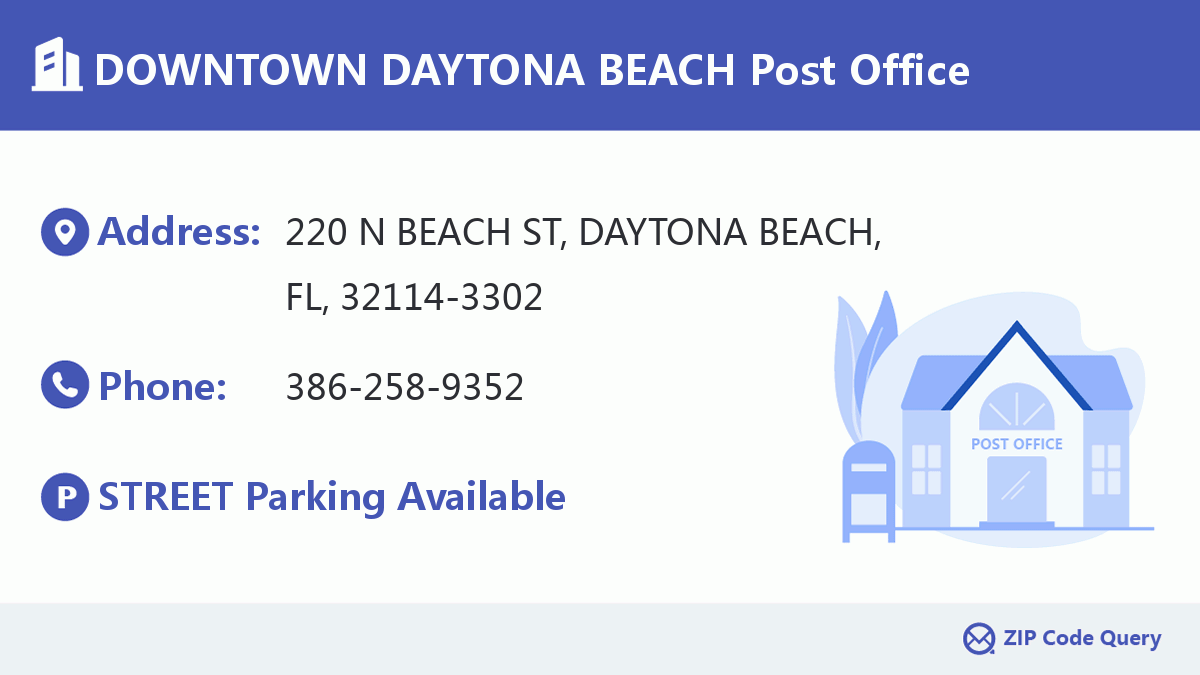 Post Office:DOWNTOWN DAYTONA BEACH