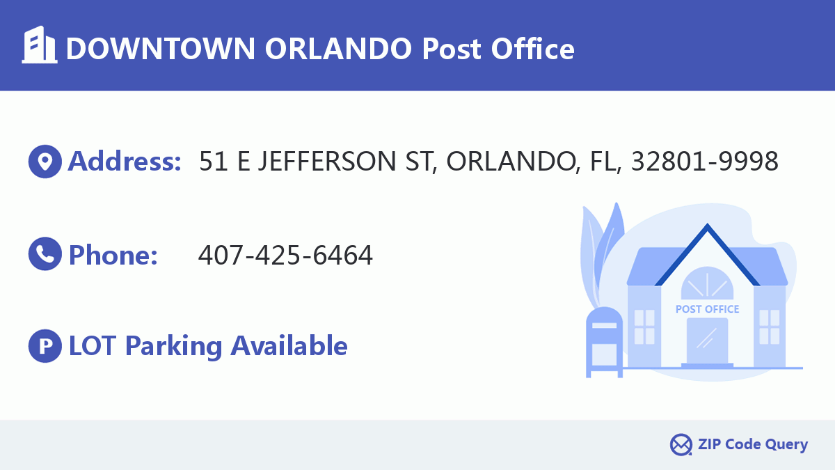 Post Office:DOWNTOWN ORLANDO