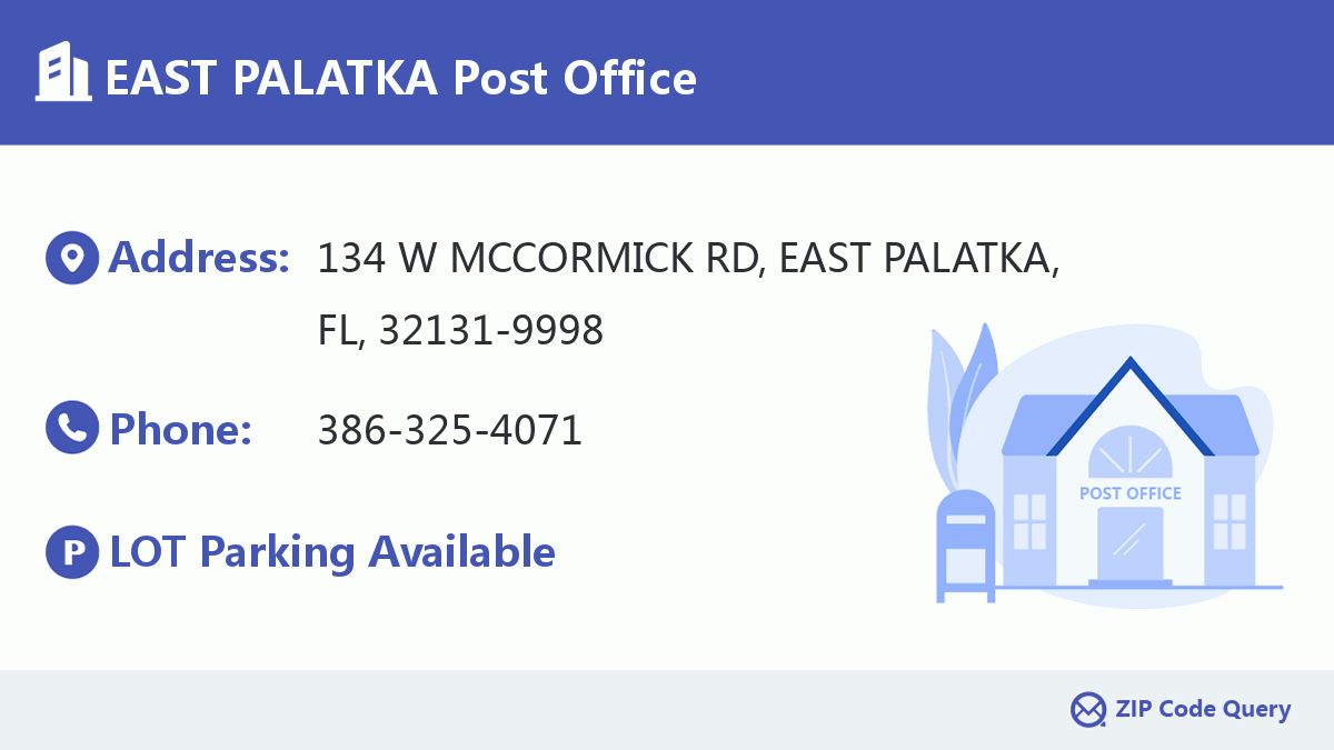 Post Office:EAST PALATKA