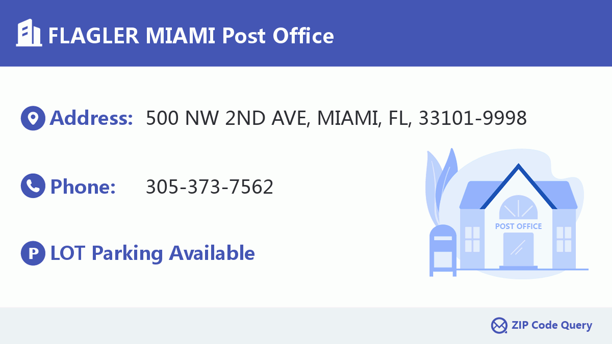 Post Office:FLAGLER MIAMI