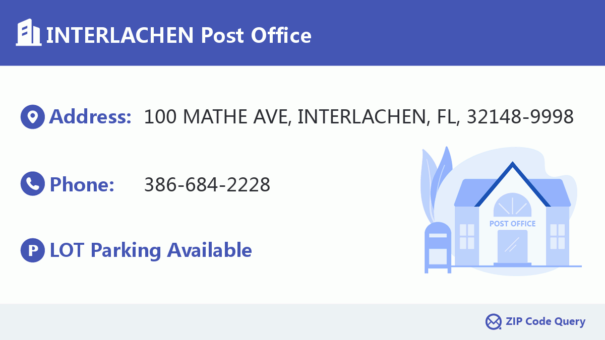 Post Office:INTERLACHEN