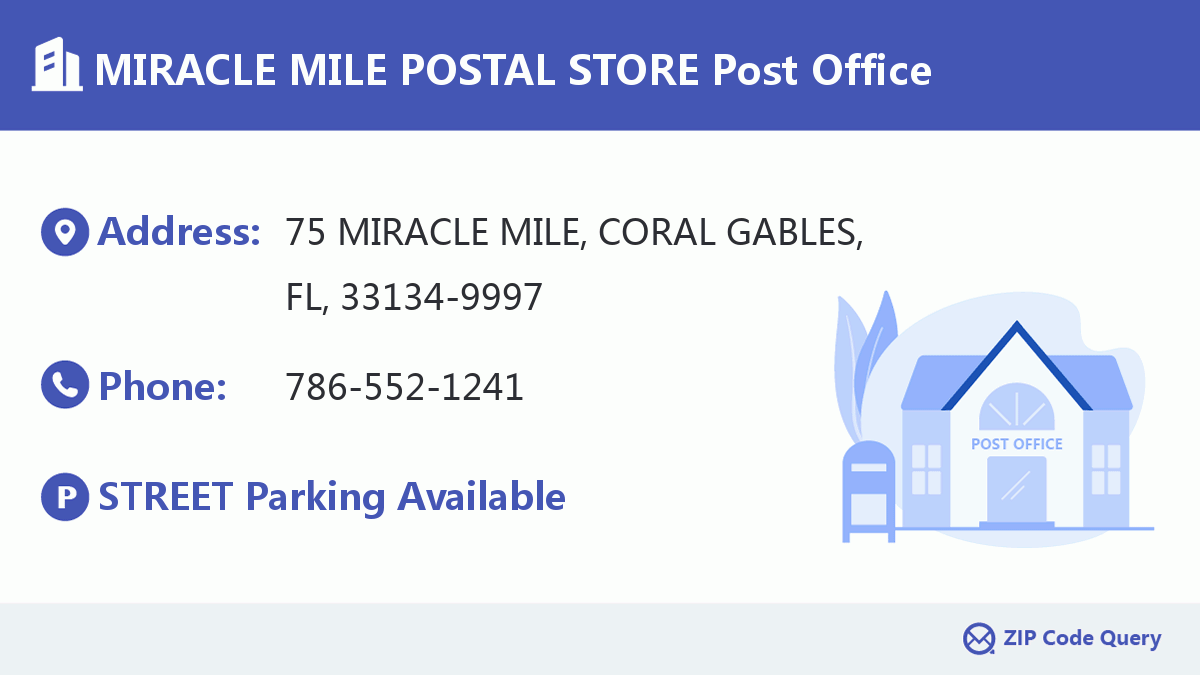 Post Office:MIRACLE MILE POSTAL STORE