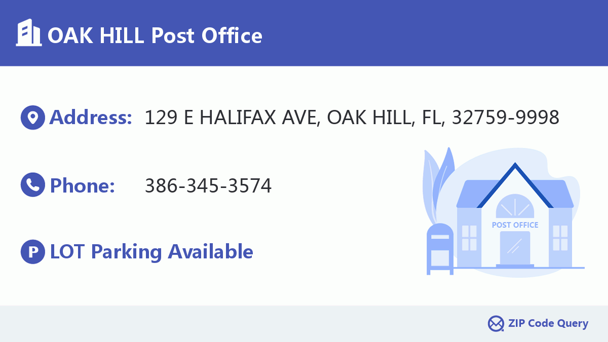Post Office:OAK HILL
