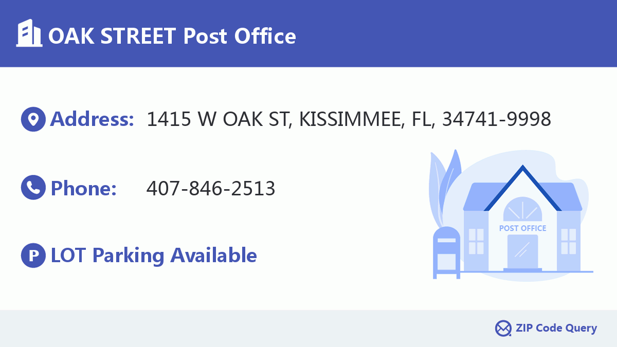 Post Office:OAK STREET