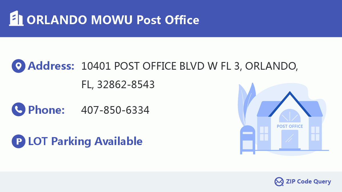 Post Office:ORLANDO MOWU