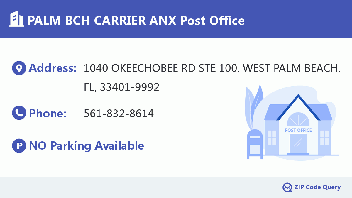 Post Office:PALM BCH CARRIER ANX