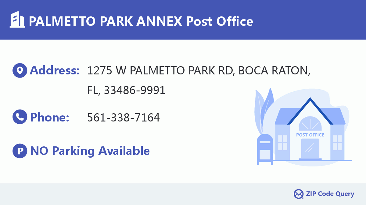 Post Office:PALMETTO PARK ANNEX