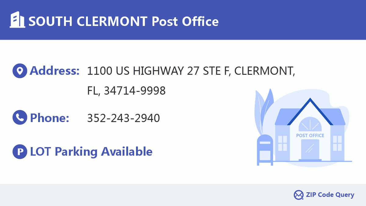 Post Office:SOUTH CLERMONT