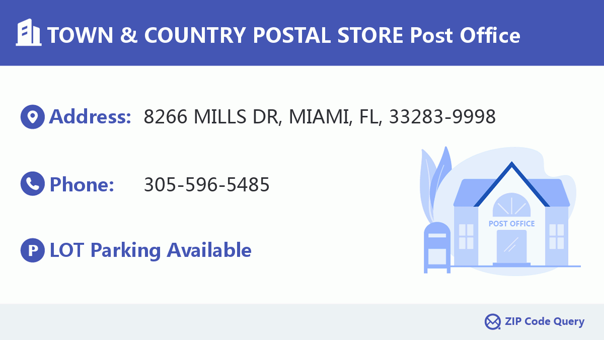 Post Office:TOWN & COUNTRY POSTAL STORE