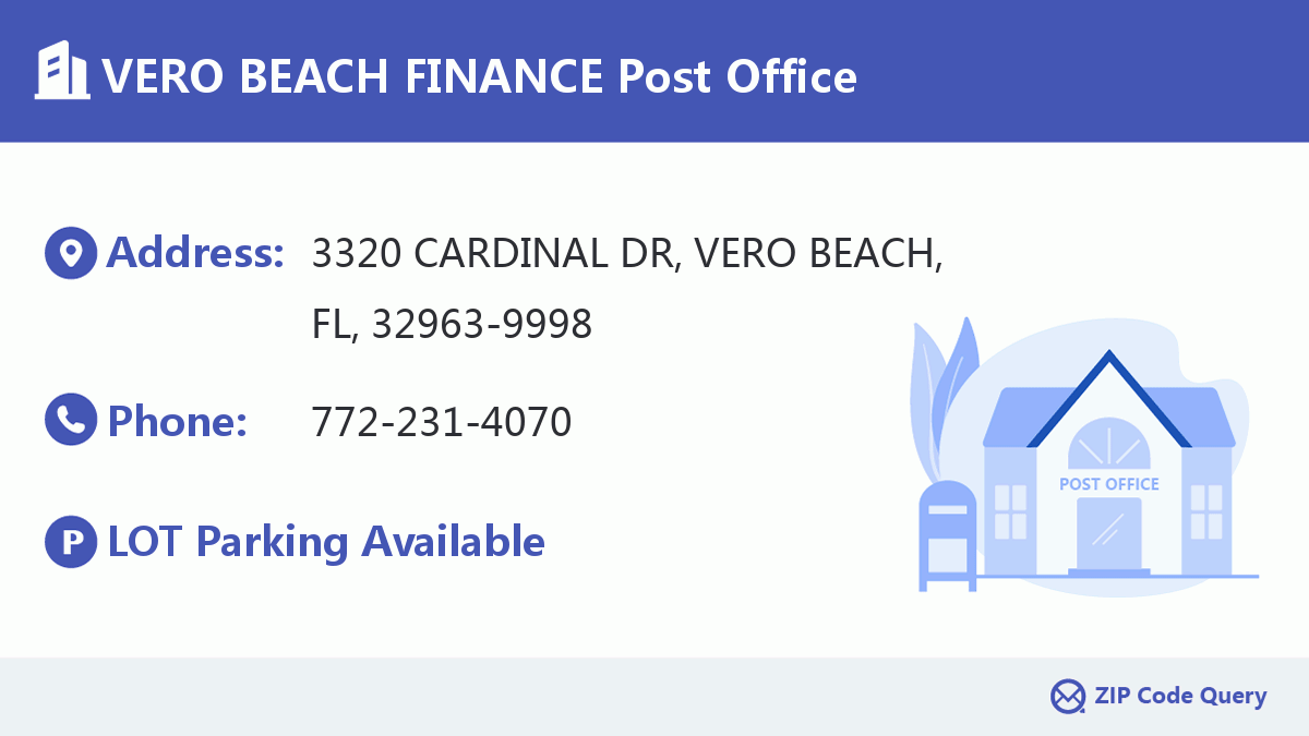 Post Office:VERO BEACH FINANCE