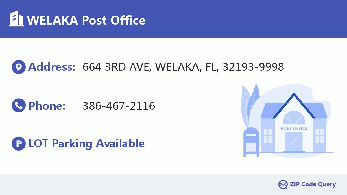 Post Office:WELAKA