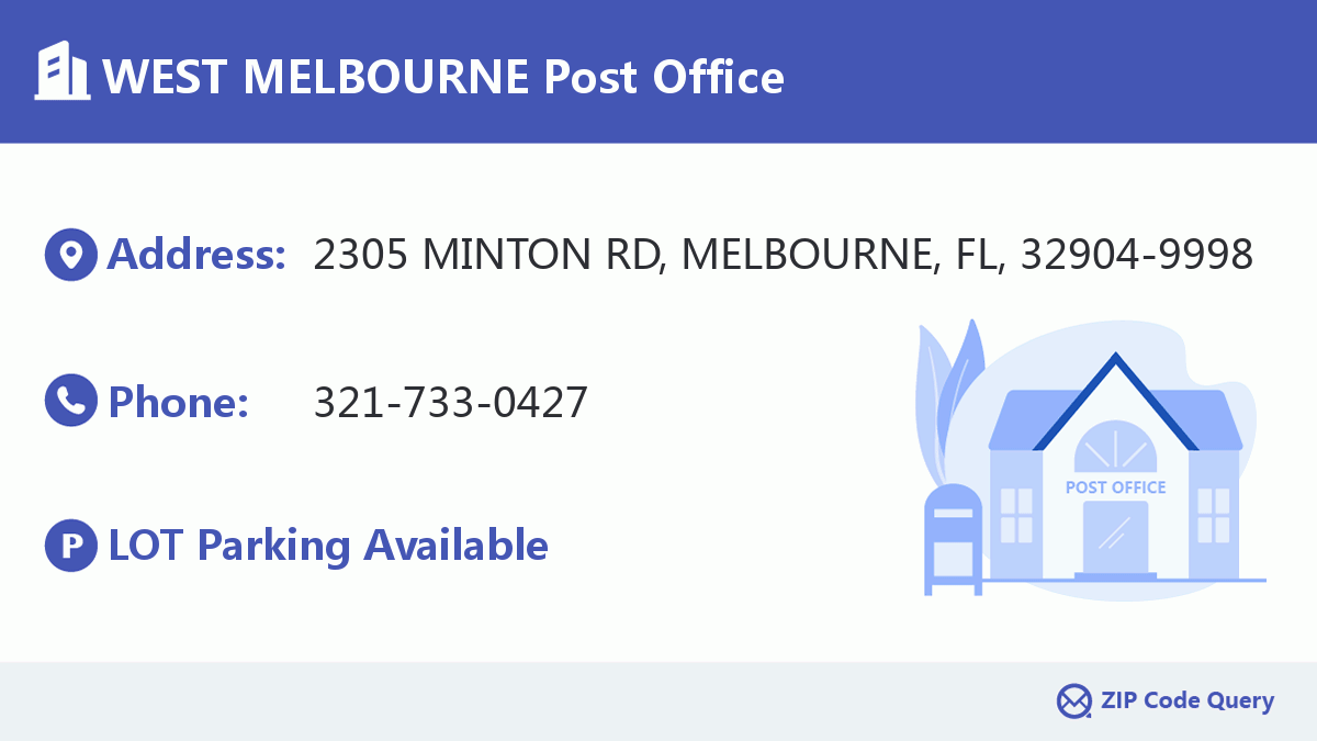 Post Office:WEST MELBOURNE