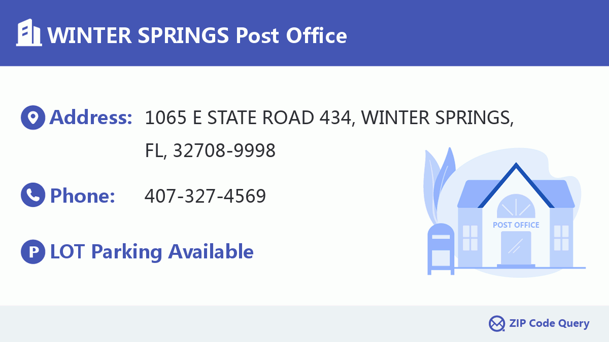 Post Office:WINTER SPRINGS
